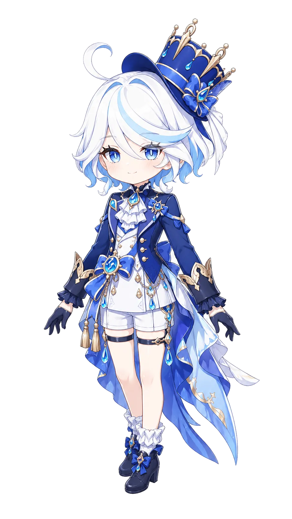 Q版芙宁娜风格互动小人